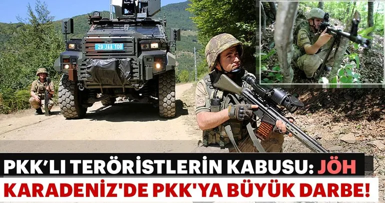 Karadeniz’de, PKK’nın kâbusu JÖH timleri iz sürüyor