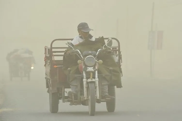 Çinde kum fırtınası