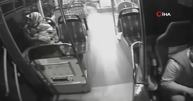 Sultanbeyli’de otobüs kazasında faciadan dönülen anlar kamerada
