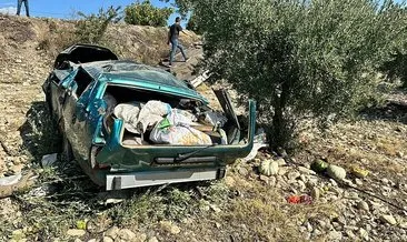 Manisa'da otomobil şarampole yuvarlandı: İki kişi hayatını kaybetti #manisa