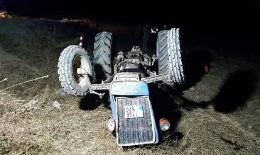 Bilecik’te devrilen traktörün altında kalan sürücüsü feci şekilde can verdi