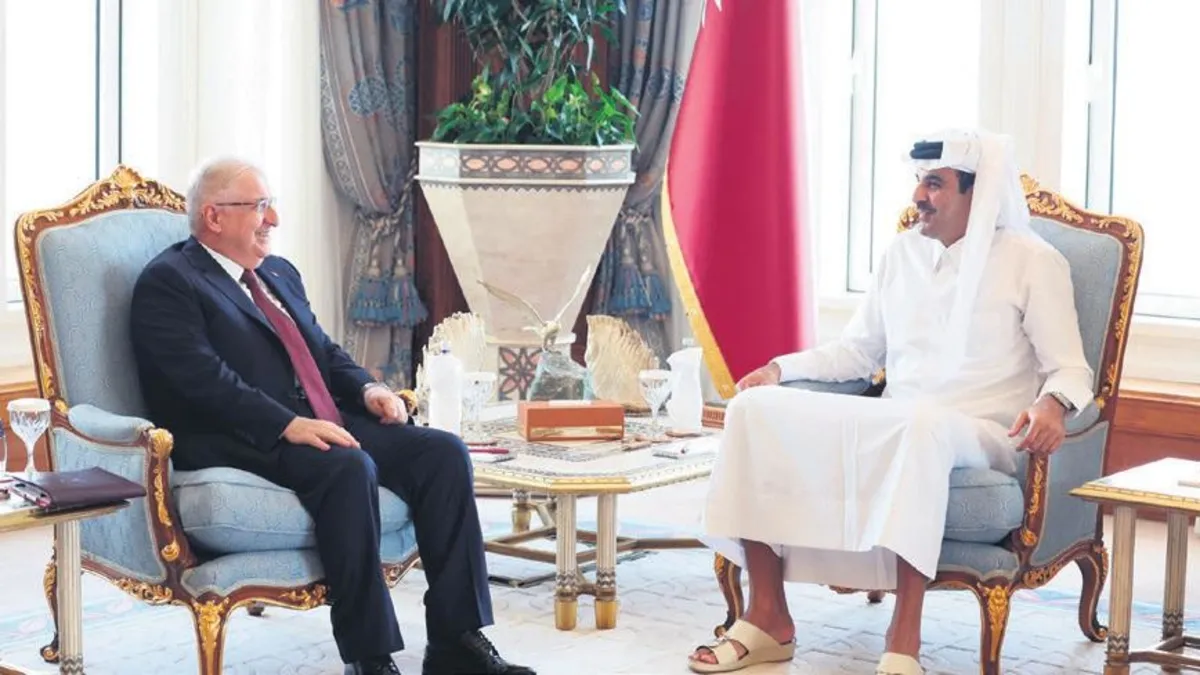 Bakan Güler, Katar Emiri Es Sani ile görüştü Bakan Güler, Katar Emiri Es Sani ile görüştü