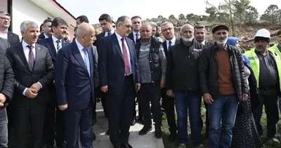 Bakan Özhaseki ve Başkan Güngör, şehit ailesini yeni konutlarında ziyaret etti