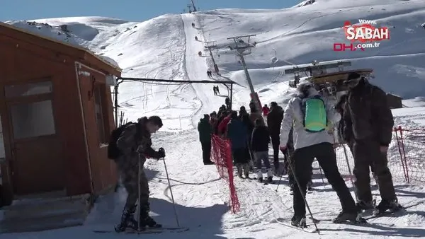 Vatandaşlar, Hakkari'deki kayak merkezine akın etti | Video