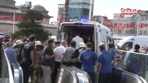Taksim Metro istasyonunda bir kişi raylara atlayarak intihar etti | Video