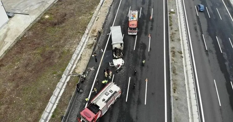 Kuzey Marmara Otoyolu’nda feci kaza!