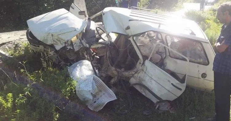 Kastamonu’nda feci kaza: Kafa kafaya çarpıştılar