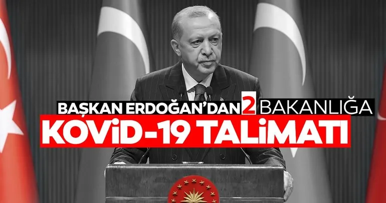 Son dakika! Başkan Erdoğan’dan Kovid-19 talimatı: 2 Bakanlık çalışmaya başladı
