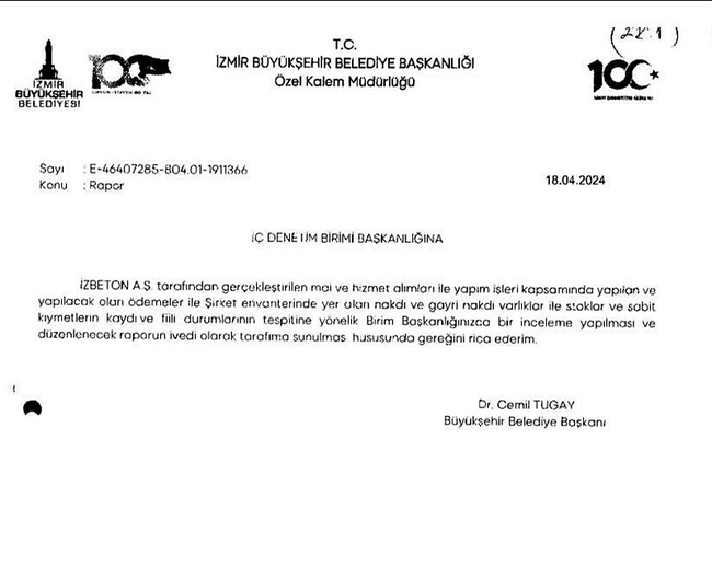 İZBETON operasyonunda iç denetim raporları ortaya çıktı