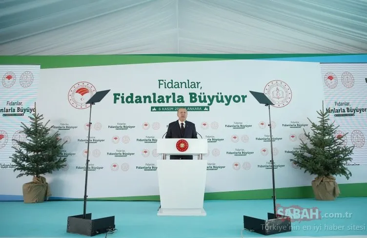 Başkan Erdoğan o projeyi resmen başlattı! 81 ilde milyonlarca fidan toprakla buluşmaya başladı