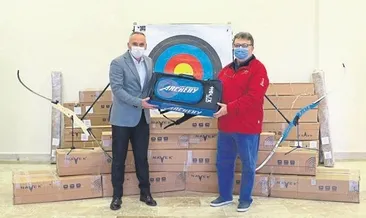 Okçulara malzeme desteğı