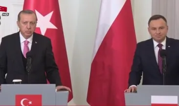 Son dakika: Cumhurbaşkanı Erdoğan ve Polonya Cumhurbaşkanı Andrzej Duda’dan ortak açıklama