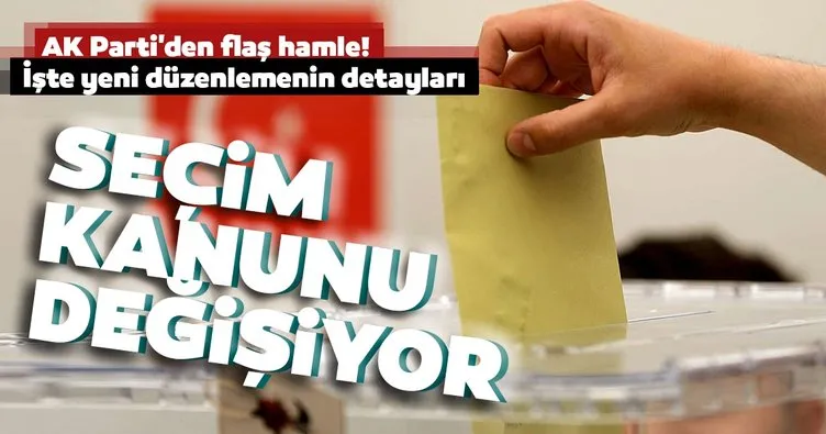 Son dakika: AK Parti’den 5 başlıkta Seçim Kanunu düzenlemesi