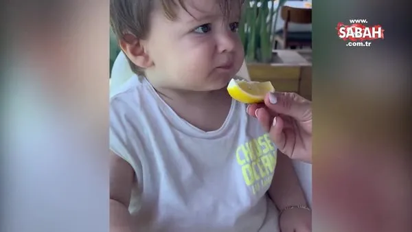 Hande Soral’ın oğlu Ali ilk kez limon yedi! İşte Hande Soral ve oğlu Ali’nin sevimli o anları! | Video