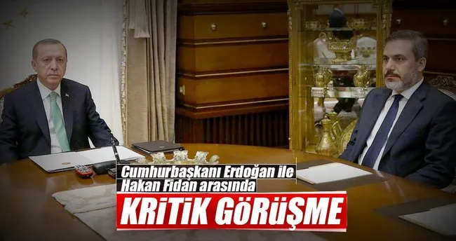 Cumhurbaşkanı Erdoğan Hakan Fidan’ı kabul etti