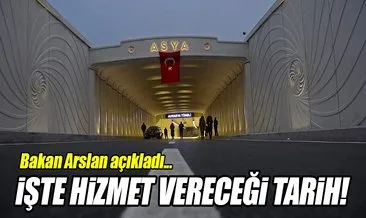 Bakan Arslan Avrasya Tüneli’nin hizmet vereceği tarihi açıkladı!