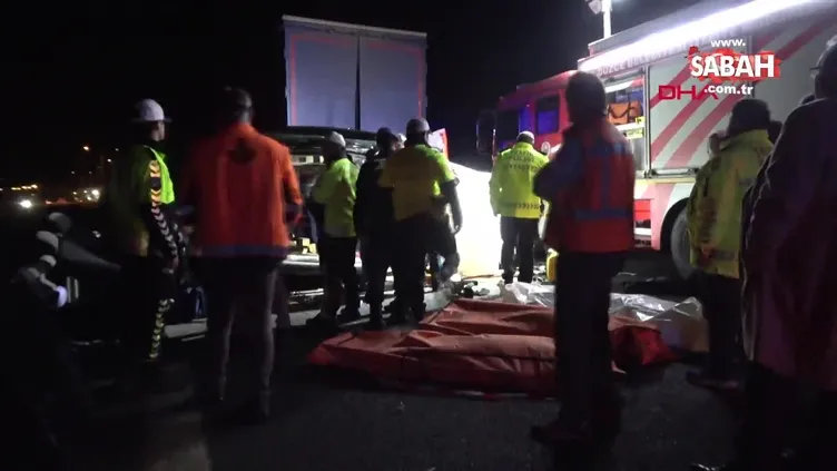 TEM Otoyolu'nda feci kaza