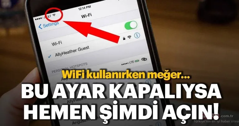 Telefonunuzdaki WiFi ayarını mutlaka değiştirin!