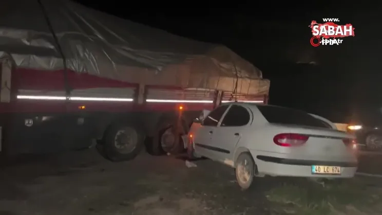 Tırla otomobil çarpıştı: 4 yaralı | Video