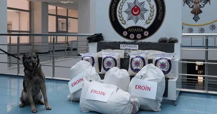 Adana’da 54 milyon liralık uyuşturucuyu ’Şans’ buldu