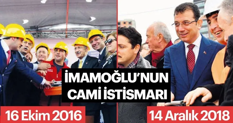 Ekrem İmamoğlu’nun cami istismarı