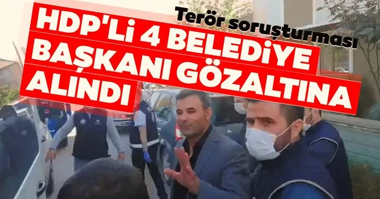 Son dakika: HDP’li 3 belediyeye görevlendirme! 4 belediye başkanı da gözaltında