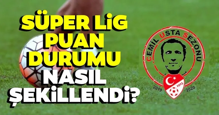 Süper Lig Puan durumu: Süper Lig 16. haftada puan durumu nasıl şekillendi? İşte tüm detaylar...