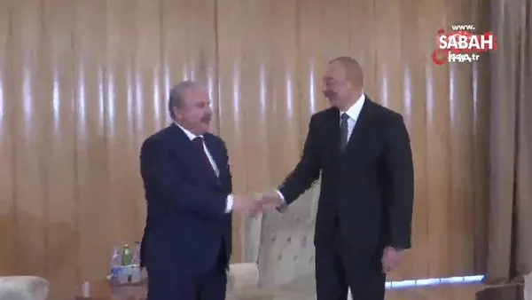 Aliyev, TBMM Başkanı Şentop’u kabul etti | Video