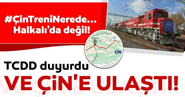 Son dakika | Halkalı'da durduğu iddia edilmişti: TCDD duyurdu! Ve Çin'e ulaştı