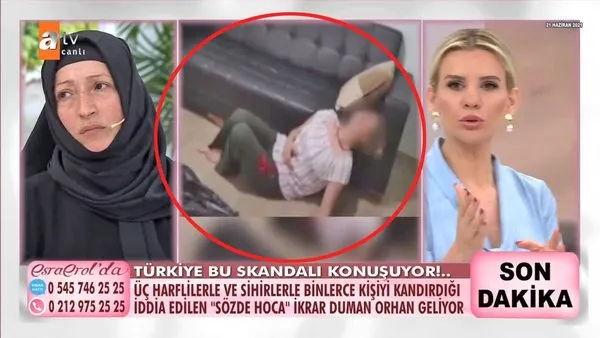 Esra Erol'da gündeme gelen Türkiye'nin konuştuğu skandal olayın şok görüntüleri! Üç harfliler, kan donduran sihirler...