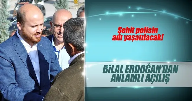 Bilal Erdoğan, şehit polis Cennet Yiğit adına yapılan parkın açılışına katıldı