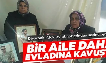 Son dakika: Diyarbakır’daki evlat nöbetinde bir aile daha evladına kavuştu