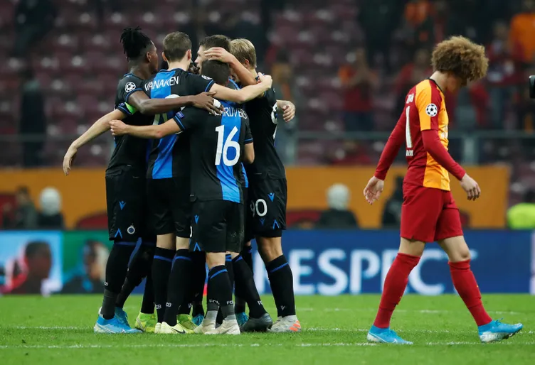 Galatasaray - Club Brugge maçından kareler