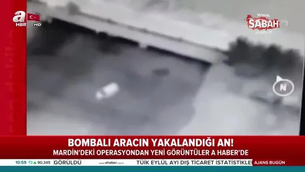 Mardin'de teröristlerin bomba yüklü aracının yakalanma anı görüntüleri ortaya çıktı