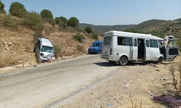 Aydın'da feci kaza: Minibüs ile hafif ticari araç çarpıştı 3'ü ağır 14 kişi yaralandı! #aydin
