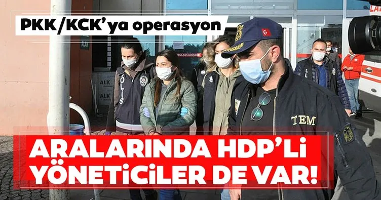 Son dakika: PKK/KCK’ya operasyon! Aralarında HDP’li yöneticiler de var