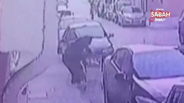 Elektrik sayacı çalan hırsız, güvenlik kamerasına yakalandı | Video