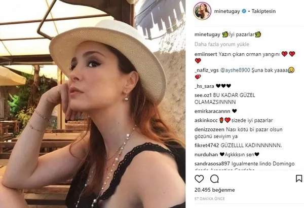 Ünlü isimlerin Instagram paylaşımları (15.04.2018) (Yağmur Sarıoğlu)