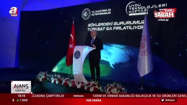 Bakan Karaismailoğlu müjdeyi verdi! Türksat 5A uzaya fırlatacak | Video