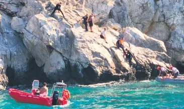 Kayalıklarda hayata tutundular