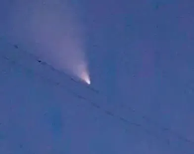 Görüntüler Türkiye'de çekildi! Havada esrarengiz olay