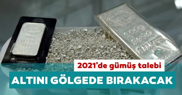 Gümüş Ensititüsü: 2021’de gümüş talebi altını gölgede bırakacak