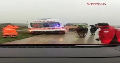 Mersin’de transit araç otobanda kontrolden çıkarak takla attı: 2 yaralı | Video