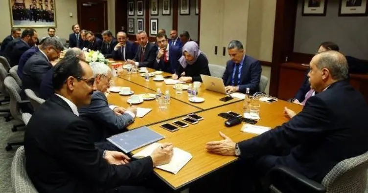 Cumhurbaşkanı Erdoğan ABD’de gazeteciler ile sohbet etti