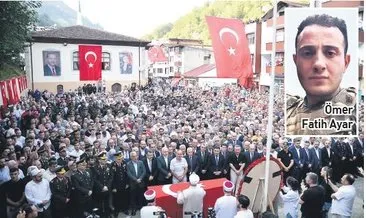 Trabzon şehidini uğurladı