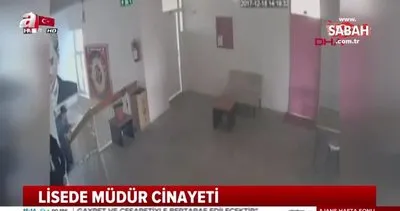 İzmir’de okul müdürünün 16 yaşındaki öğrenci tarafından öldürülme anı kamerada