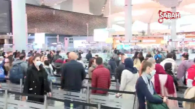 İstanbul Havalimanı'nda tehlikeli yoğunluk | Video