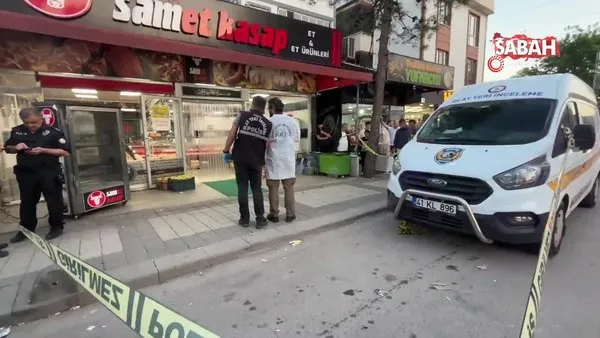 Kasap dükkanına pompalı tüfekle ateş açtı : 1 yaralı | Video