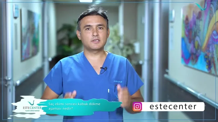 Saç ekiminde kabuk dökme aşaması | Video