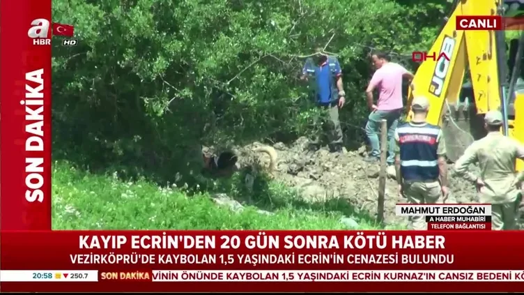 Küçük Ecrin'in cansız bedeni bulundu